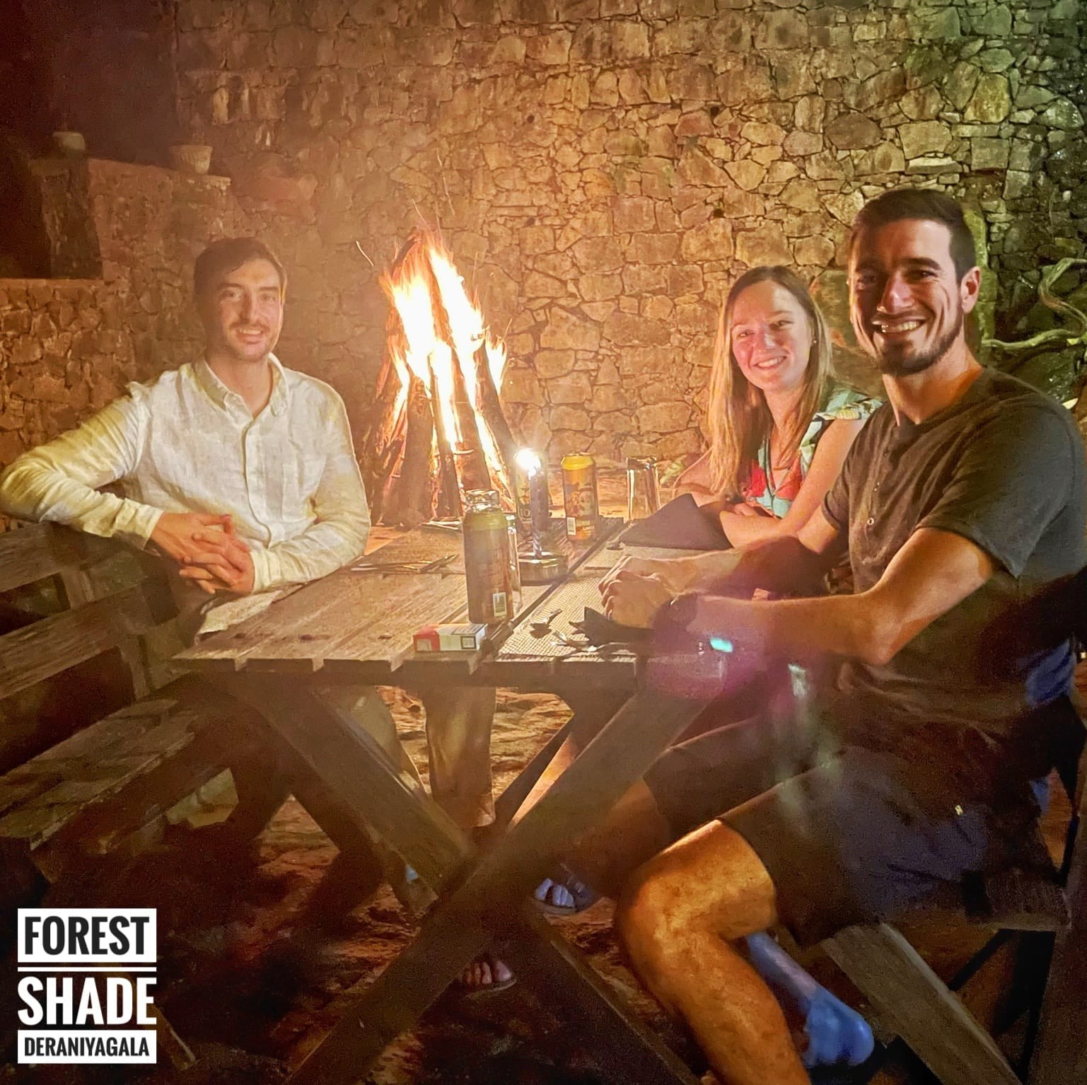 Enjoying Dinner at Forest Shade Eco Resort Deraniyagala